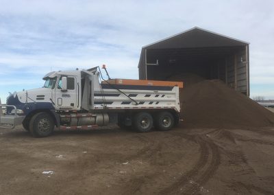 Truck and Sand Shed